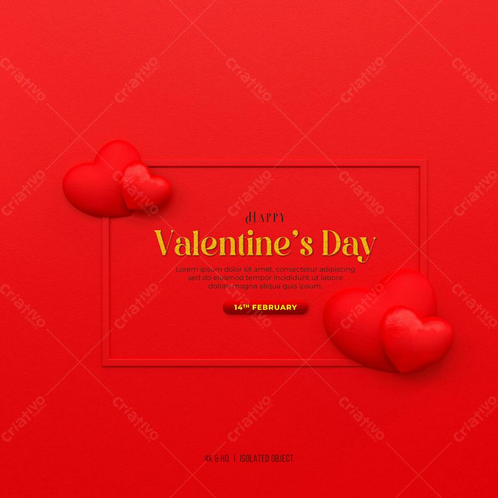 Happy Valentine&#39;S Day Instagram Or Social Media Post Story Day