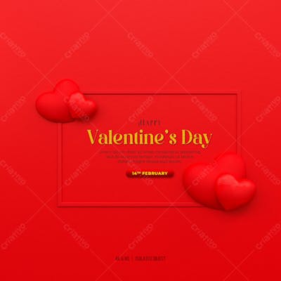 Happy Valentine&#39;S Day Instagram Or Social Media Post Story Day