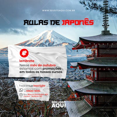 Feed Quadrado Aulas De Japones 07