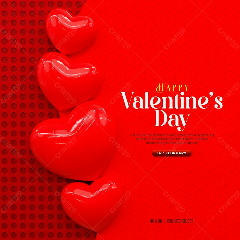 Happy Valentine&#39;S Day Instagram Or Social Media Post Story Day