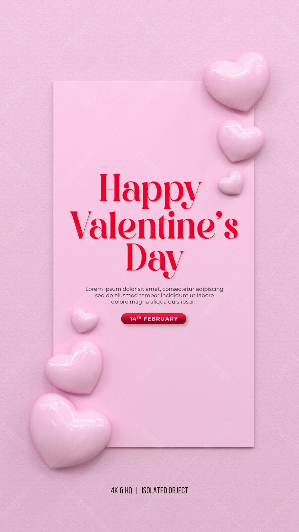 Happy Valentine&#39;S Day Instagram Or Social Media Post Story Day
