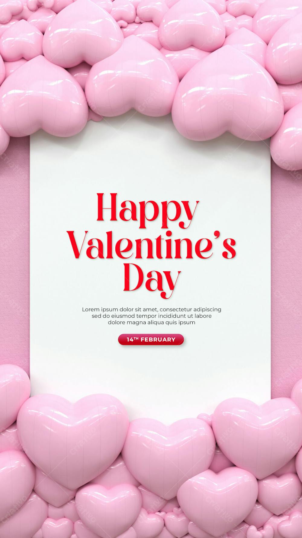 Happy Valentine&#39;S Day Instagram Or Social Media Post Story Day