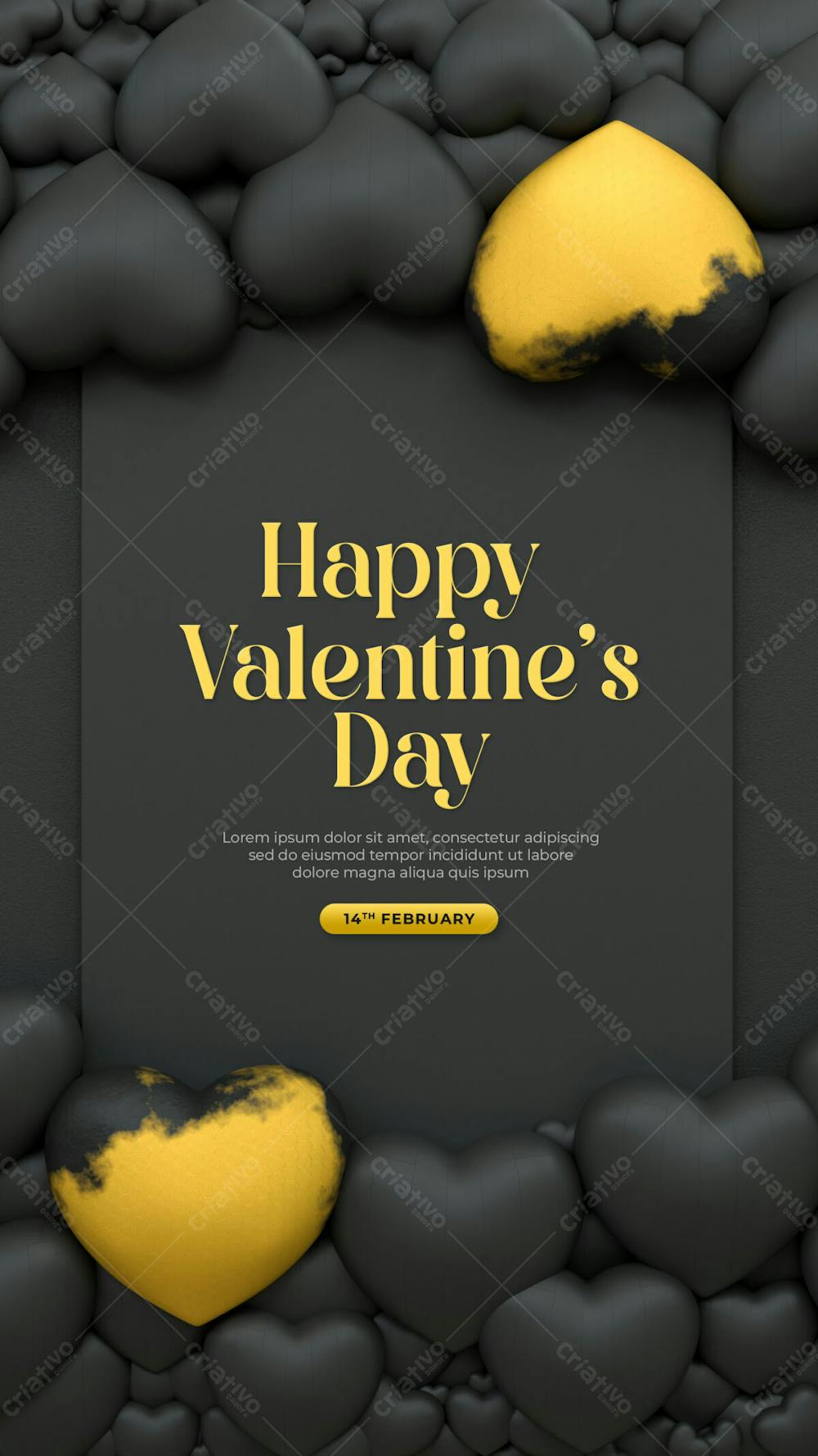 Happy Valentine&#39;S Day Instagram Or Social Media Post Story Day