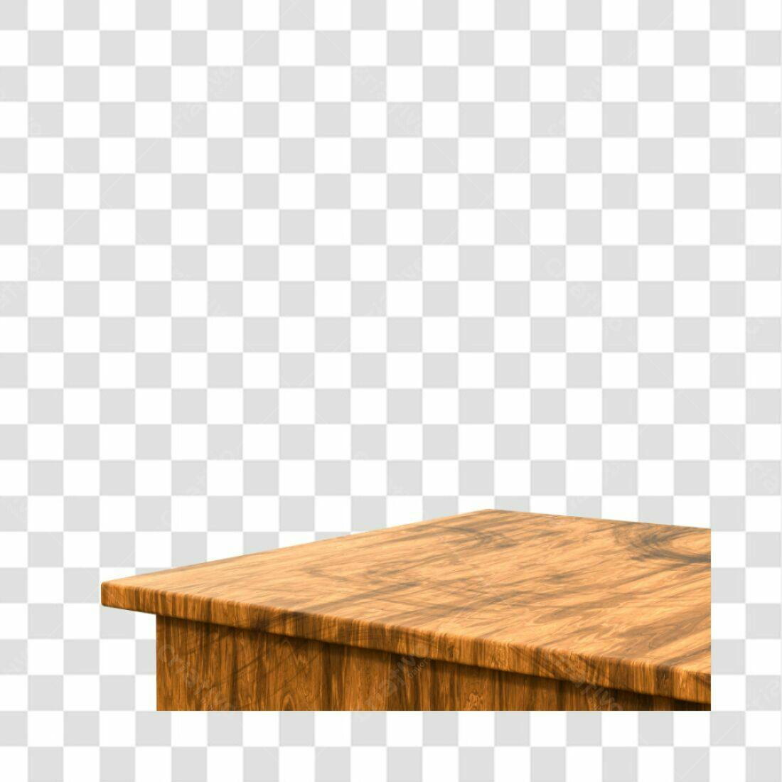Mockup Mesa Madeira PNG com fundo transparente