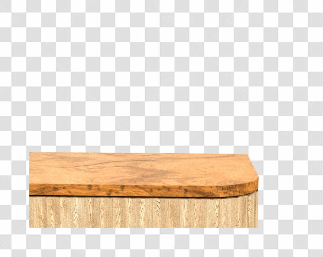 Mockup Mesa Madeira PNG com fundo transparente