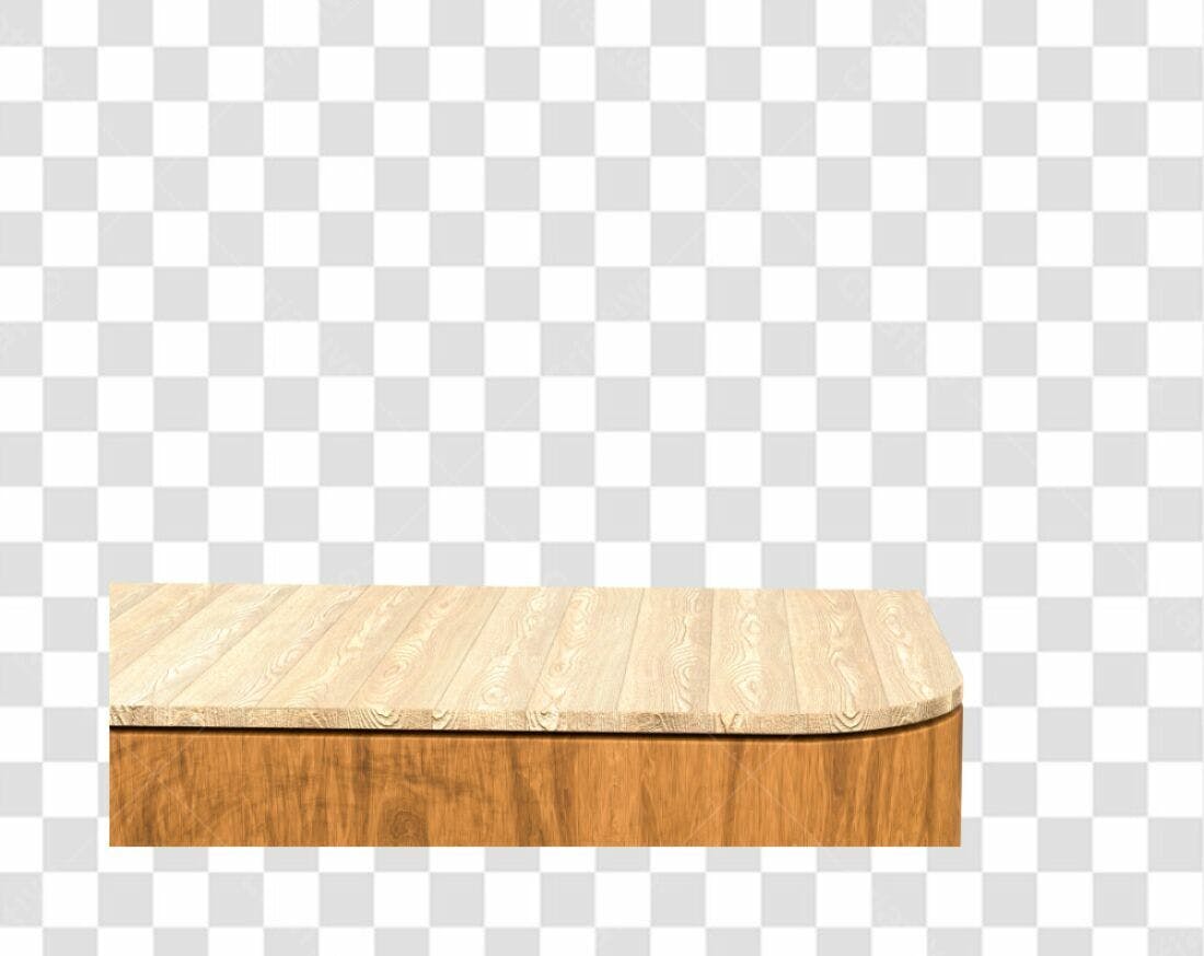 Mesa de Madeira PNG com fundo transparente