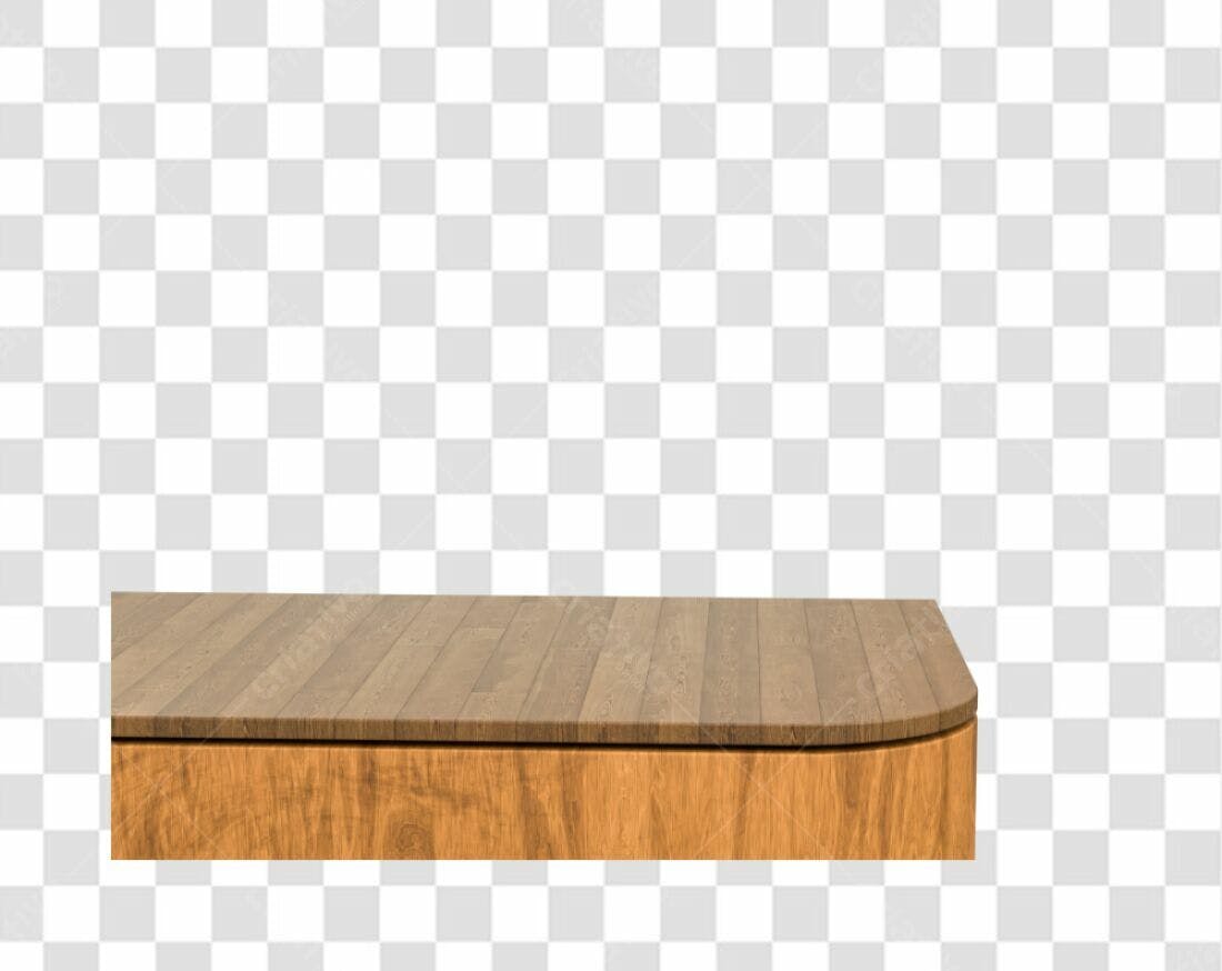 Mesa de Madeira PNG com fundo transparente