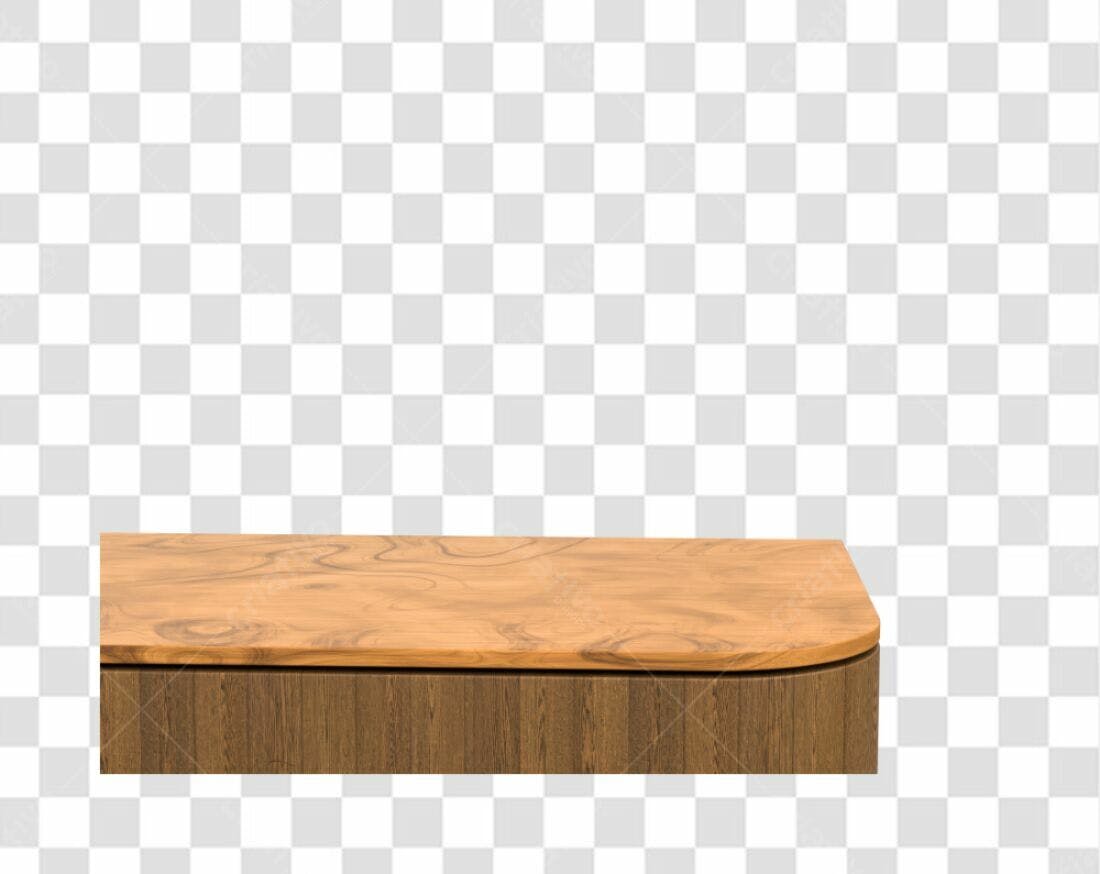 Mockup Mesa Madeira PNG com fundo transparente