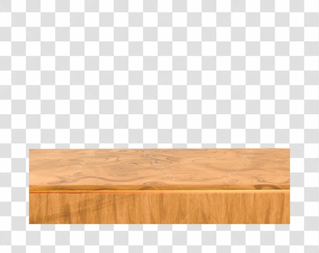 Mesa de Madeira PNG com fundo transparente