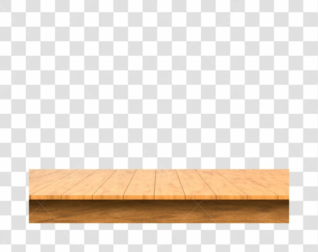 Mesa de Madeira PNG com fundo transparente
