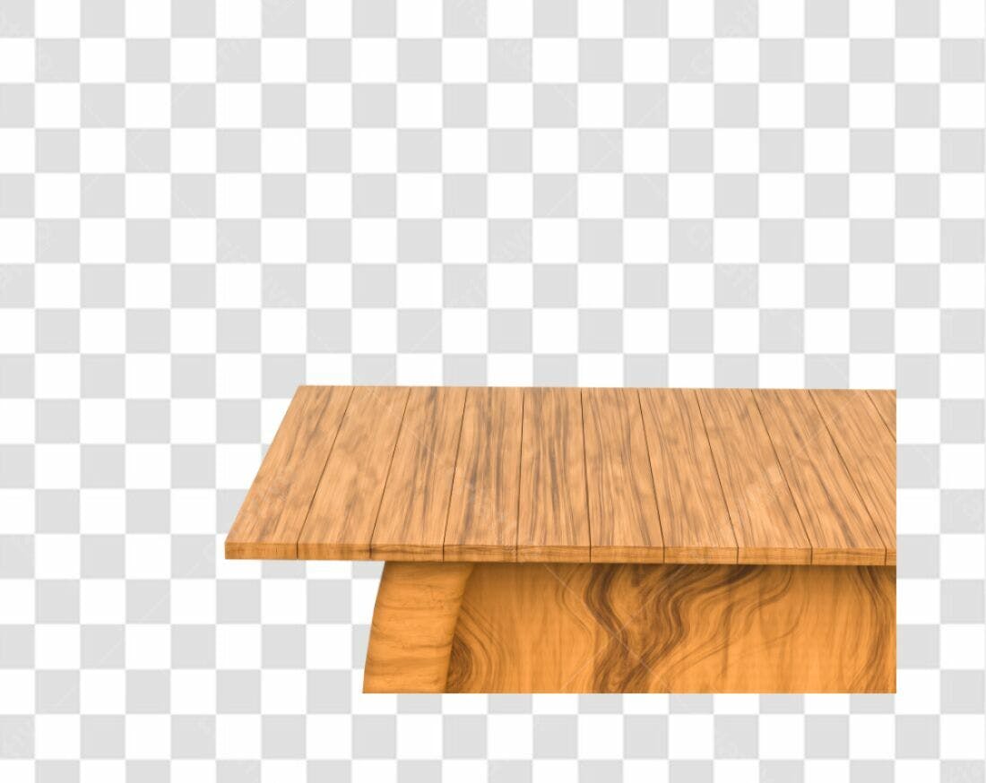 Mockup Mesa Madeira PNG com fundo transparente