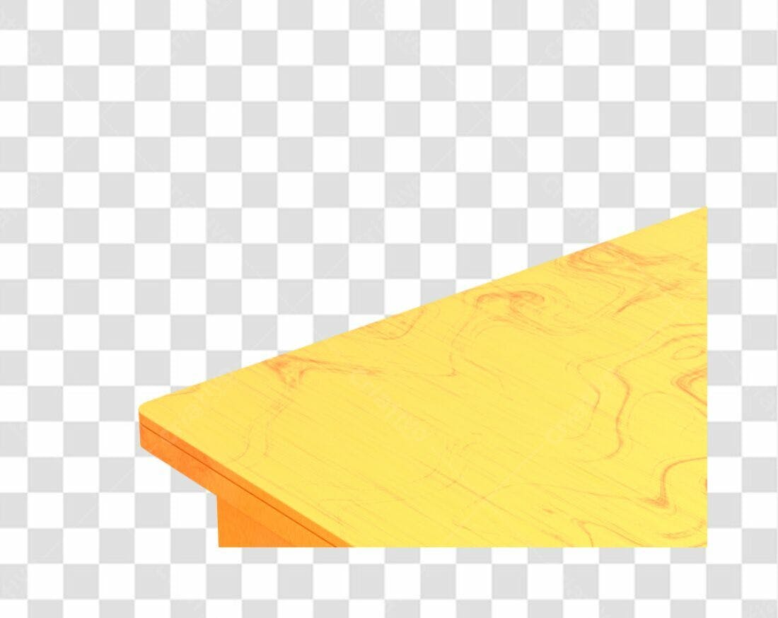 Icone Mesa Madeira Amarela PNG com fundo transparente