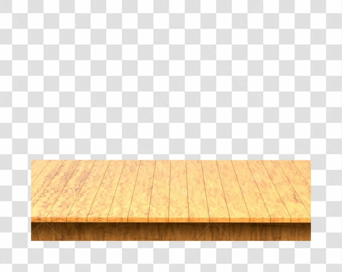 Mesa de Madeira PNG com fundo transparente