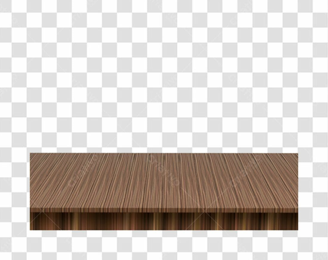 Mesa de Madeira PNG com fundo transparente