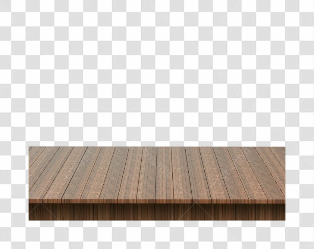 Mesa de Madeira PNG com fundo transparente