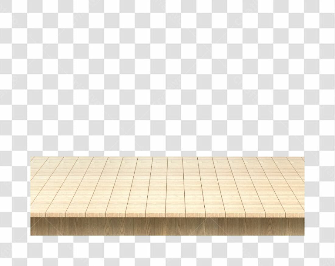 Mesa de Madeira PNG com fundo transparente