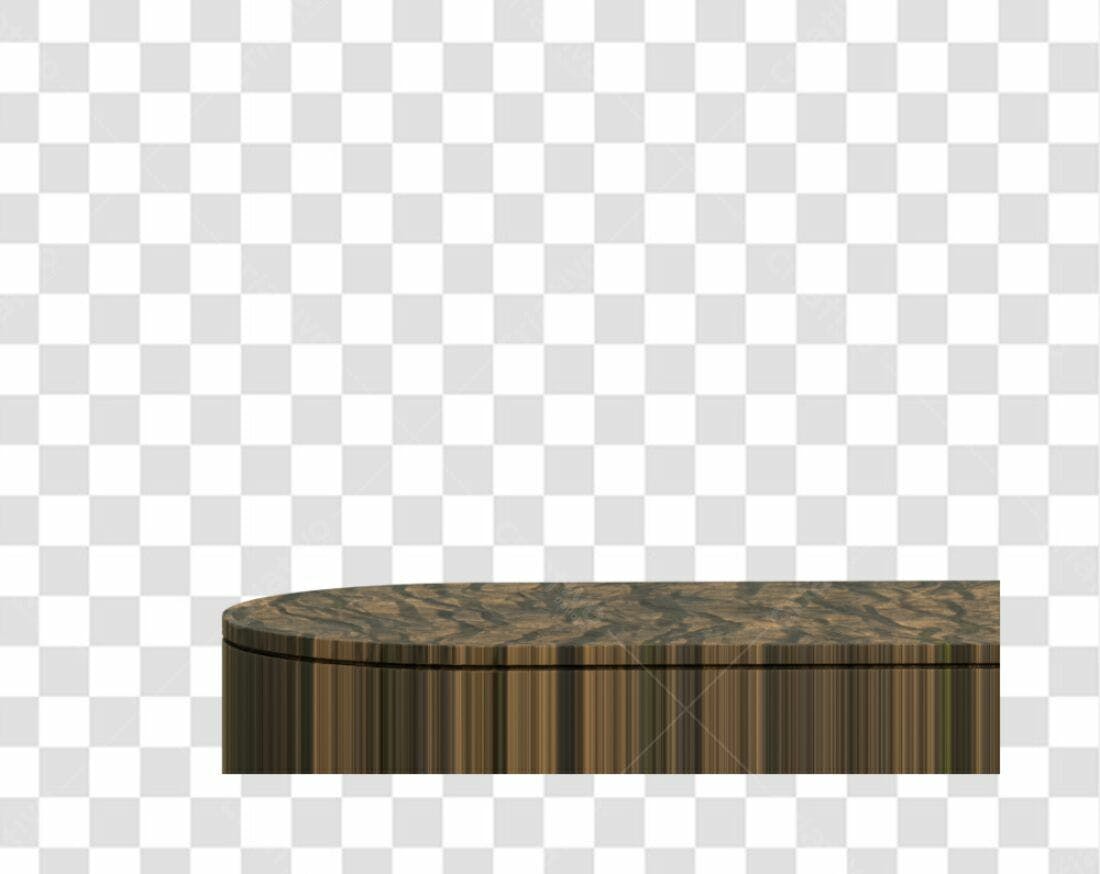 Mockup de produto base madeira PNG com fundo transparente
