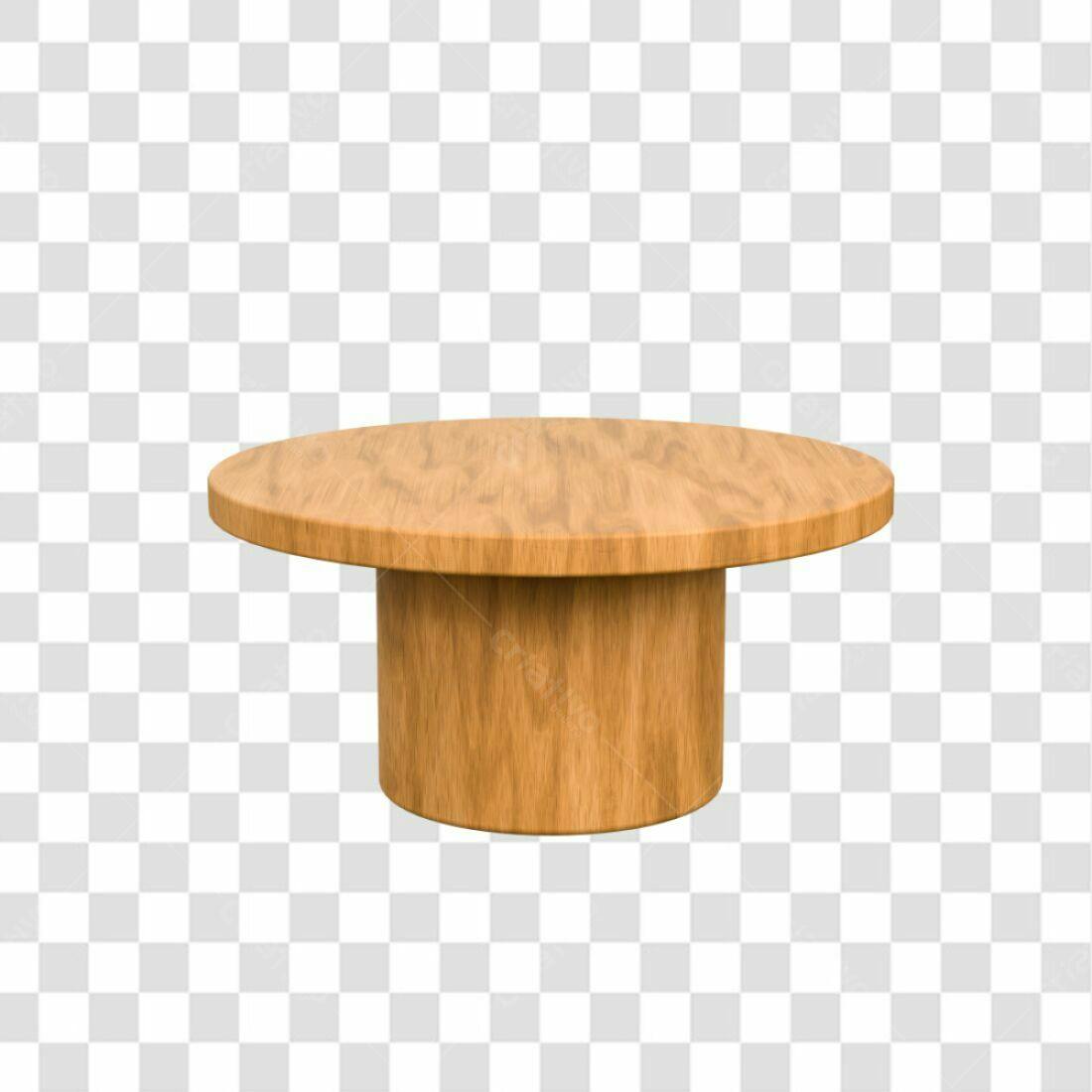 Mockup Mesa de Madeira PNG com fundo transparente
