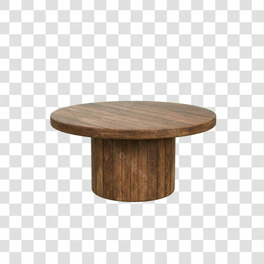 Mockup Mesa de Madeira PNG com fundo transparente