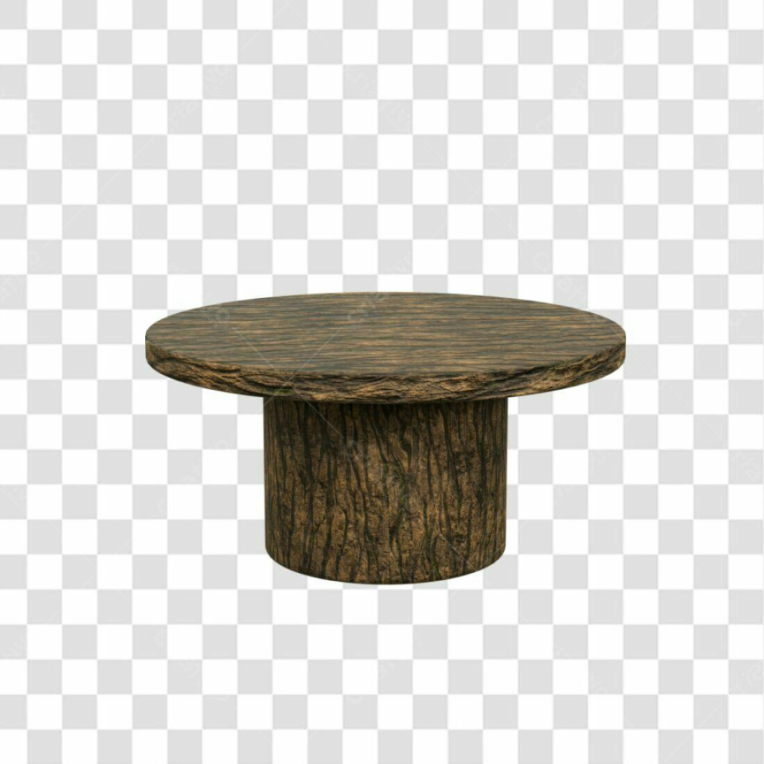 Icone Mesa de Madeira Rustica PNG com fundo transparente
