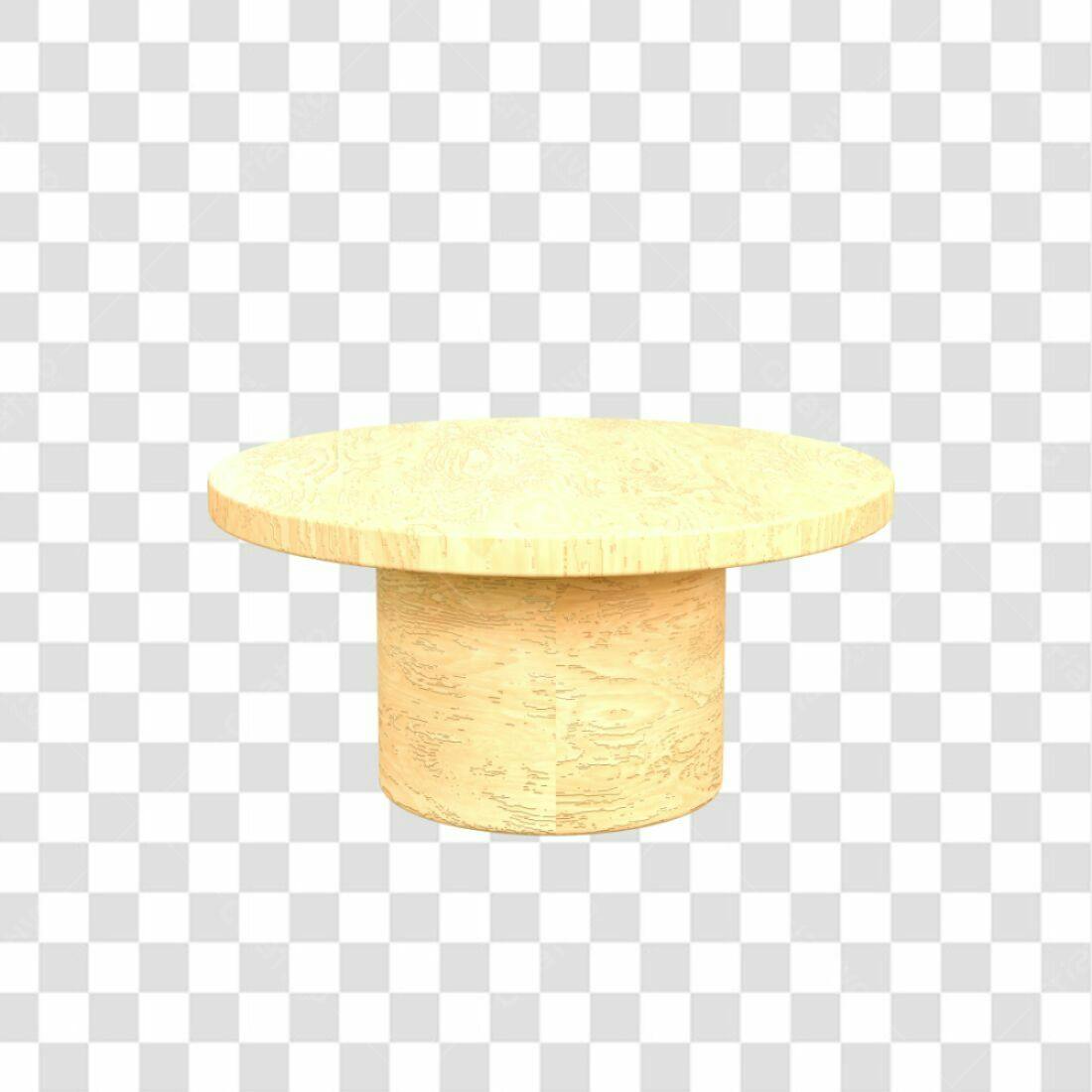 Mockup Mesa de Madeira PNG com fundo transparente