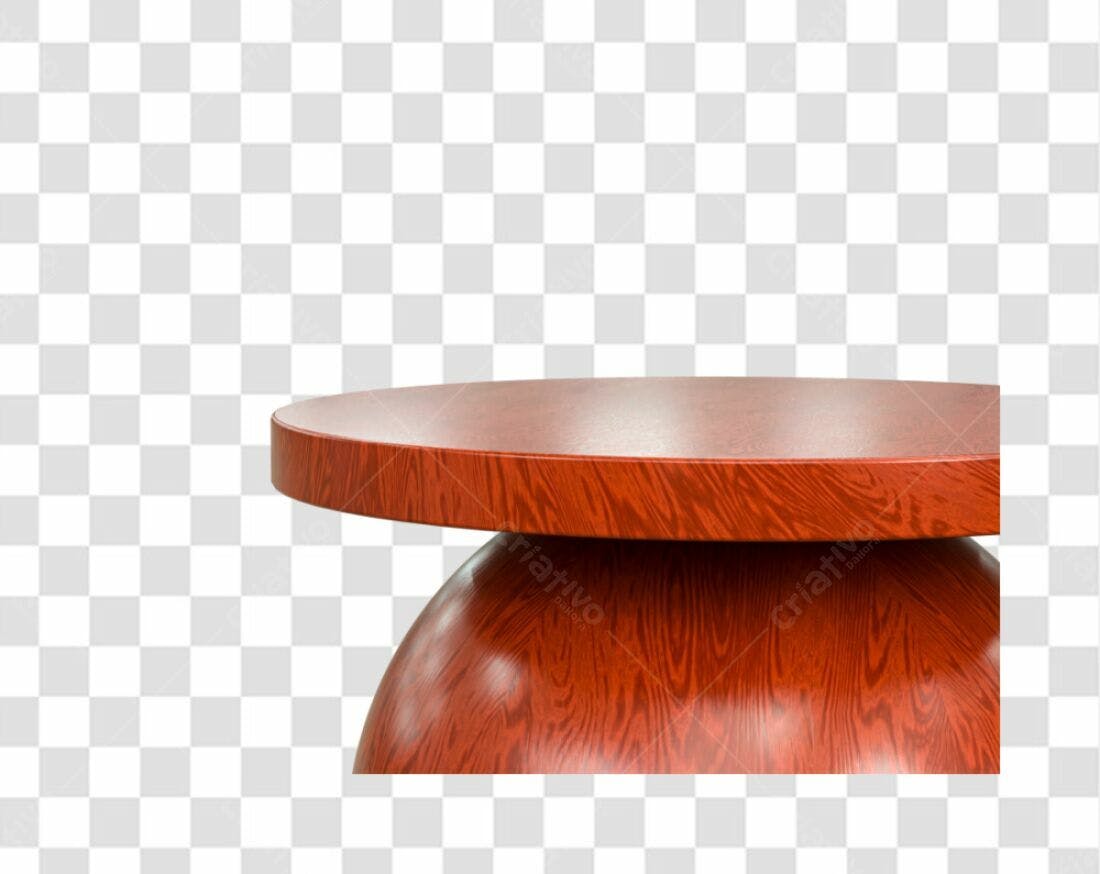 Mockup Mesa de Madeira PNG com fundo transparente