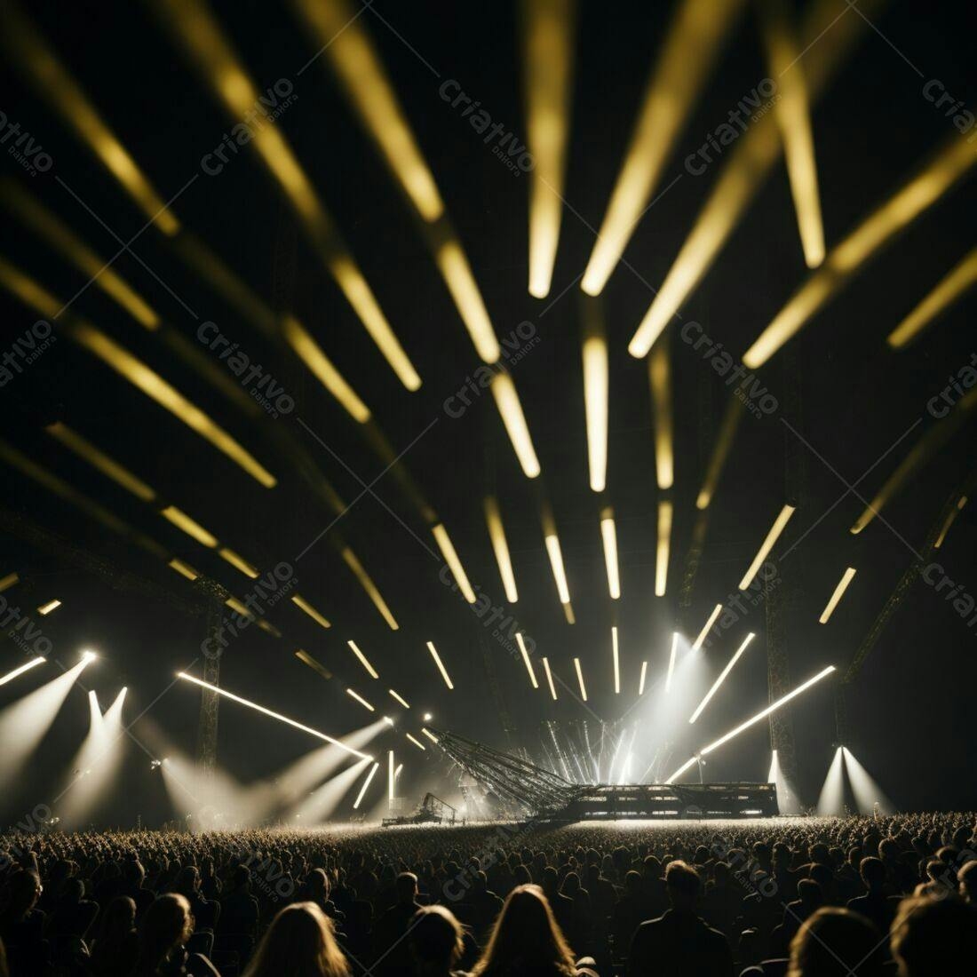 Show de Luzes em Estádio Lotado