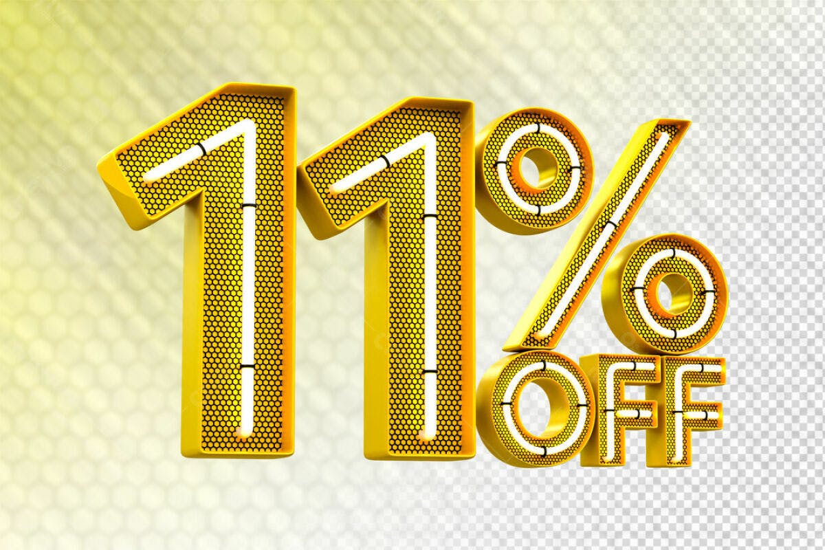 Promoção 11% OFF PSD Editável