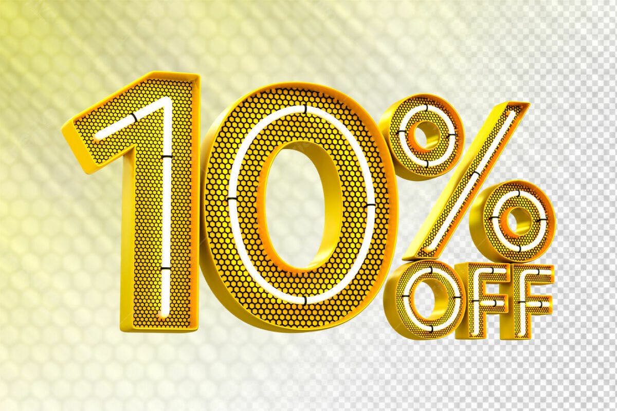 PSD de Design de Desconto 10% Off