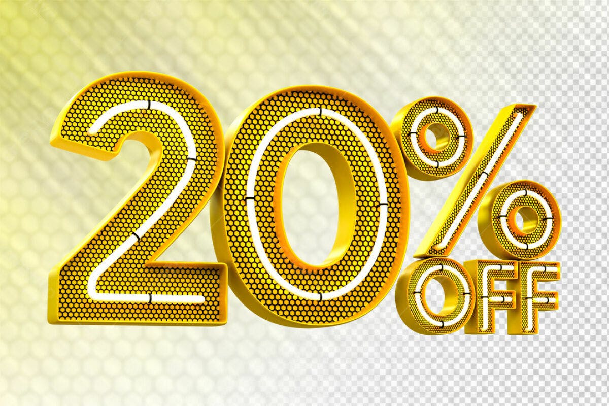 Kit de Mídias Sociais 20% OFF PSD Editável
