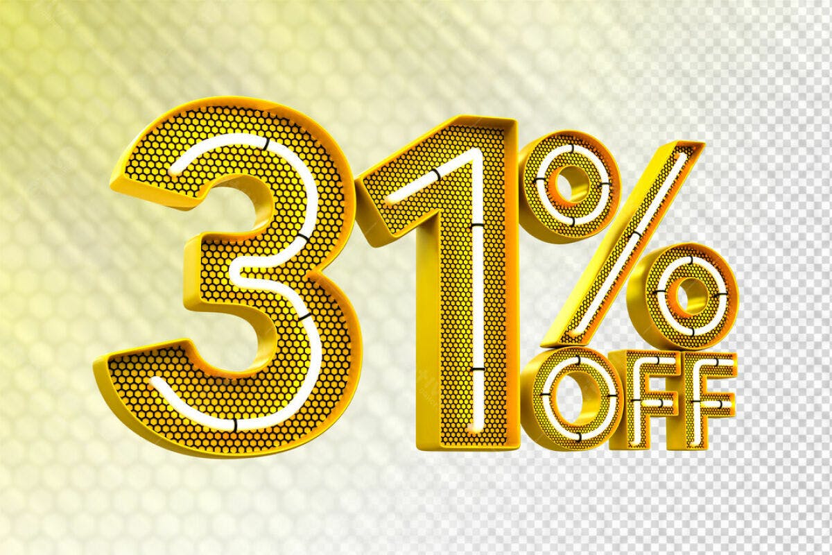 Banner 31% Off PSD Editável