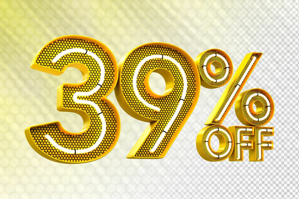 Design de Oferta 39% Off PSD Editável