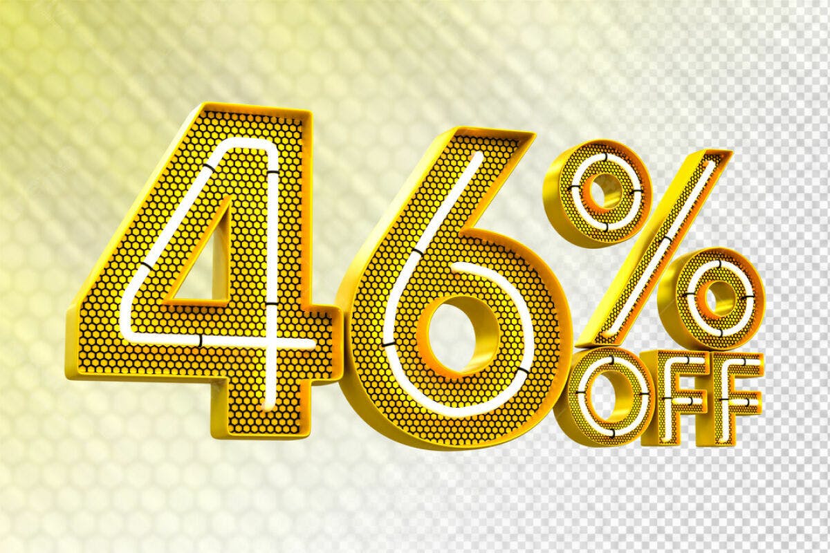 Banner 46% Off PSD Editável