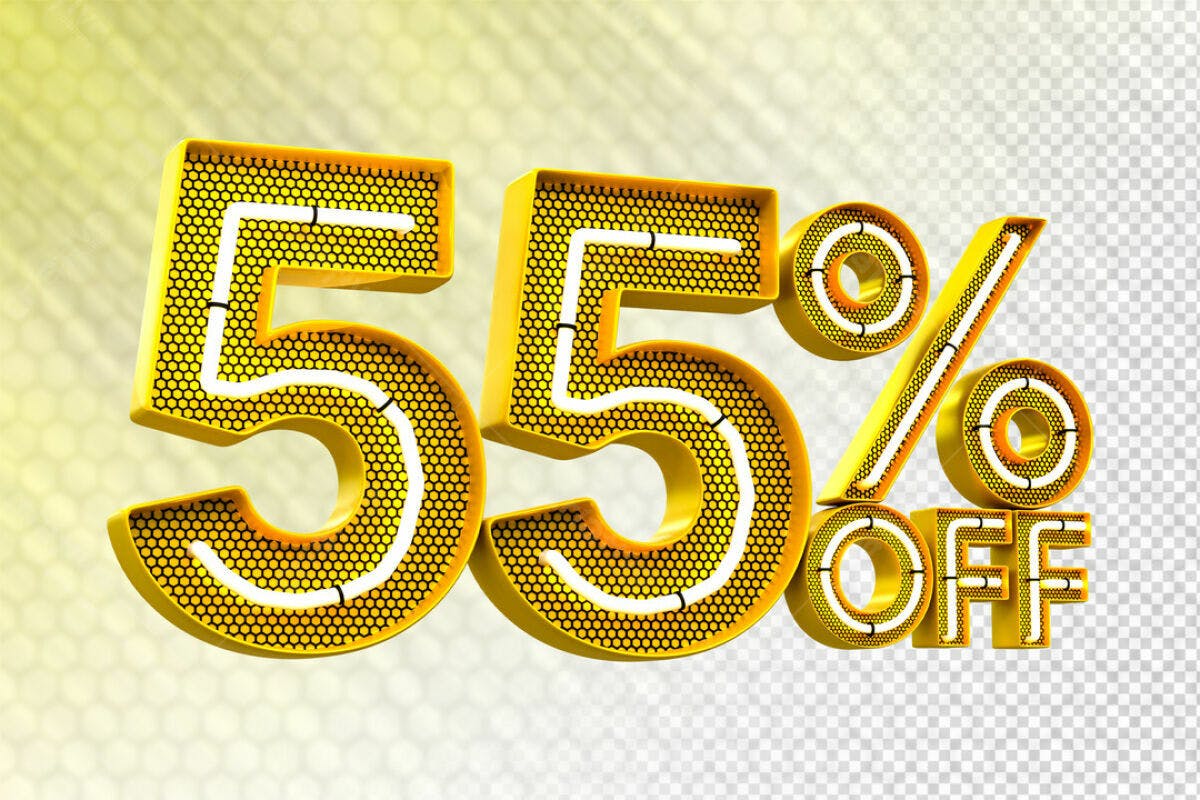 Elemento Gráfico 55% Off PSD Editável