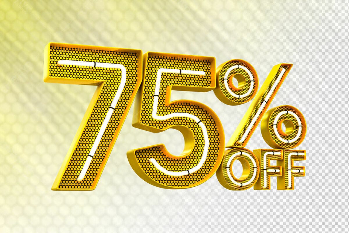 Kit de Elementos 75% OFF PSD Editável