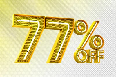Special Offer Sale Discount Sale Tags 3D Number Concept Discount Promotion Sale Offer