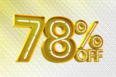 Special Offer Sale Discount Sale Tags 3D Number Concept Discount Promotion Sale Offer