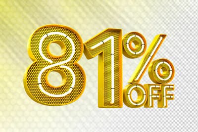 Special Offer Sale Discount Sale Tags 3D Number Concept Discount Promotion Sale Offer
