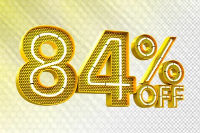 Special Offer Sale Discount Sale Tags 3D Number Concept Discount Promotion Sale Offer
