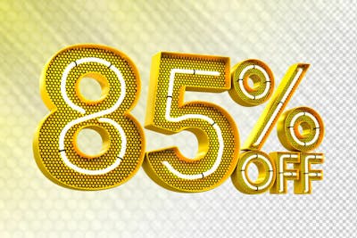 Special Offer Sale Discount Sale Tags 3D Number Concept Discount Promotion Sale Offer