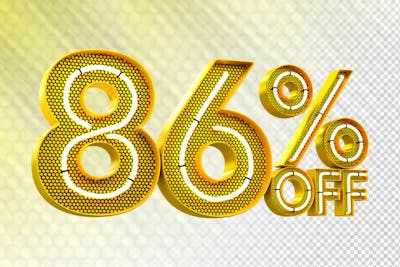Special Offer Sale Discount Sale Tags 3D Number Concept Discount Promotion Sale Offer