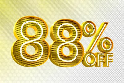 Special Offer Sale Discount Sale Tags 3D Number Concept Discount Promotion Sale Offer