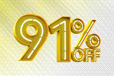 Special Offer Sale Discount Sale Tags 3D Number Concept Discount Promotion Sale Offer