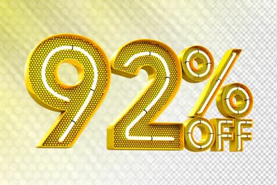 Special Offer Sale Discount Sale Tags 3D Number Concept Discount Promotion Sale Offer