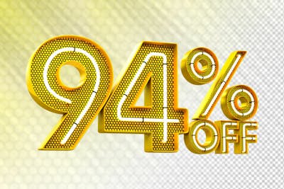 Special Offer Sale Discount Sale Tags 3D Number Concept Discount Promotion Sale Offer