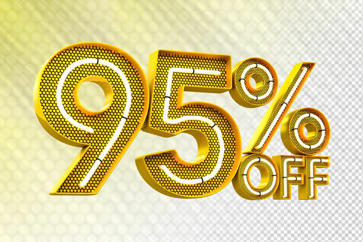 Banner 95% Off PSD Editável