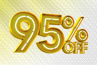 Special Offer Sale Discount Sale Tags 3D Number Concept Discount Promotion Sale Offer