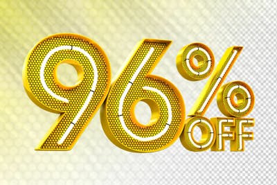 Special Offer Sale Discount Sale Tags 3D Number Concept Discount Promotion Sale Offer