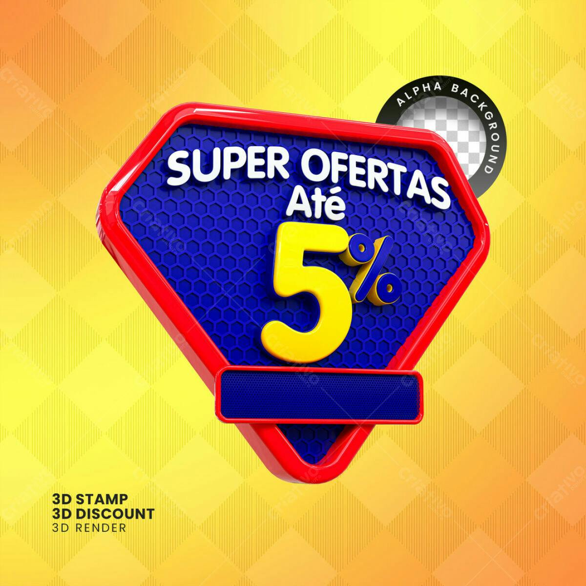Banner Super Ofertas Até 5% PSD Editável