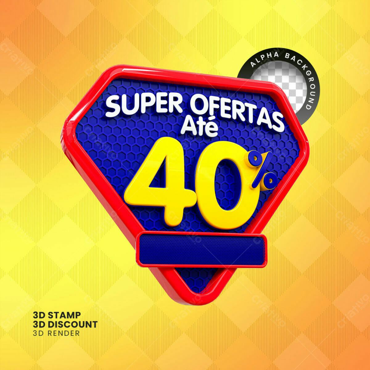 Banner Super Ofertas até 40% PSD Editável